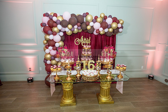 Astrid Cuevas Sweet 16 celebration at Azar Event Center in Whitt