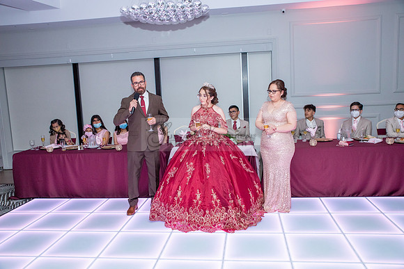 Astrid Cuevas Sweet 16 celebration at Azar Event Center in Whitt