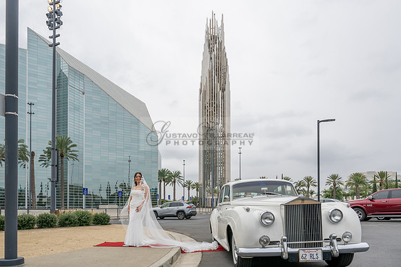 Bryan and Diana wedding ceremony at The Christ Cathedral in Garden Grove Ca, reception at The White House Event Center Anaheim Ca, Gustavo Villarreal photography, videography, 323-633-8283, www.gvphot
