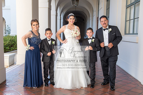 Andrea Lissette quinceaneras, sweet sixteens, weddings, family portraits, anniversaries, photography and video at Miraculos medal catholic church in Montebello,  receptions at Quiet Cannon Montebello,