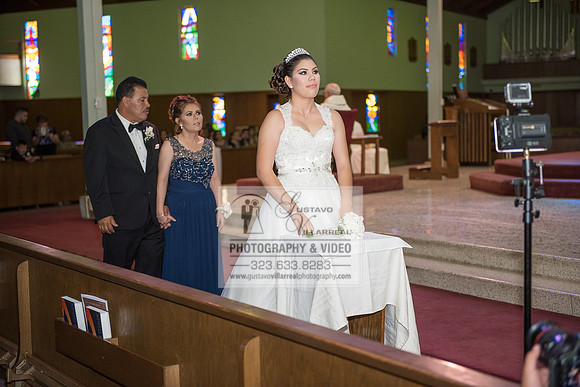 Andrea Lissette quinceaneras, sweet sixteens, weddings, family portraits, anniversaries, photography and video at Miraculos medal catholic church in Montebello,  receptions at Quiet Cannon Montebello,