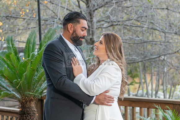 Lourdes and Alberto engagement photo session at Hidden Acres Events, Lytle Creek, California, 323-633-8283