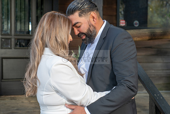 Lourdes and Alberto engagement photo session at Hidden Acres Events, Lytle Creek, California, 323-633-8283