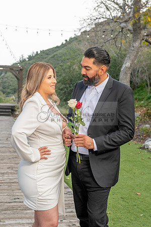 Lourdes and Alberto engagement photo session at Hidden Acres Events, Lytle Creek, California, 323-633-8283