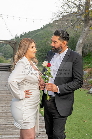 Lourdes and Alberto engagement photo session at Hidden Acres Events, Lytle Creek, California, 323-633-8283