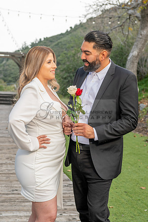 Lourdes and Alberto engagement photo session at Hidden Acres Events, Lytle Creek, California, 323-633-8283