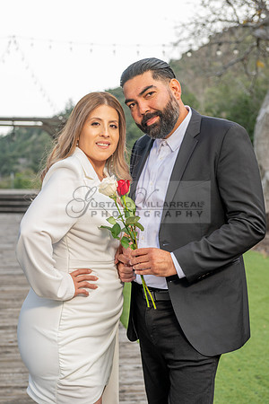 Lourdes and Alberto engagement photo session at Hidden Acres Events, Lytle Creek, California, 323-633-8283