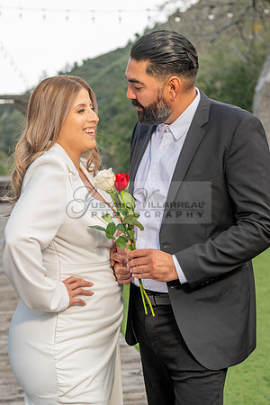 Lourdes and Alberto engagement photo session at Hidden Acres Events, Lytle Creek, California, 323-633-8283