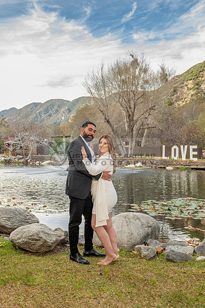 Lourdes and Alberto engagement photo session at Hidden Acres Events, Lytle Creek, California, 323-633-8283