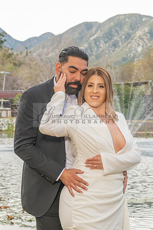 Lourdes and Alberto engagement photo session at Hidden Acres Events, Lytle Creek, California, 323-633-8283