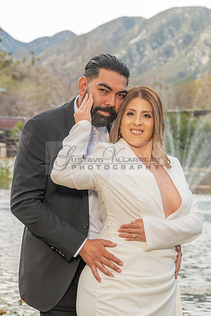 Lourdes and Alberto engagement photo session at Hidden Acres Events, Lytle Creek, California, 323-633-8283
