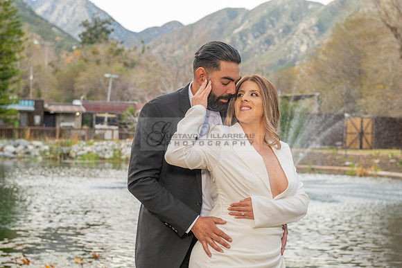 Lourdes and Alberto engagement photo session at Hidden Acres Events, Lytle Creek, California, 323-633-8283