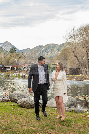 Lourdes and Alberto engagement photo session at Hidden Acres Events, Lytle Creek, California, 323-633-8283