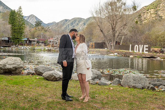 Lourdes and Alberto engagement photo session at Hidden Acres Events, Lytle Creek, California, 323-633-8283