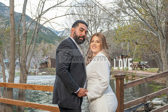 Lourdes and Alberto engagement photo session at Hidden Acres Events, Lytle Creek, California, 323-633-8283