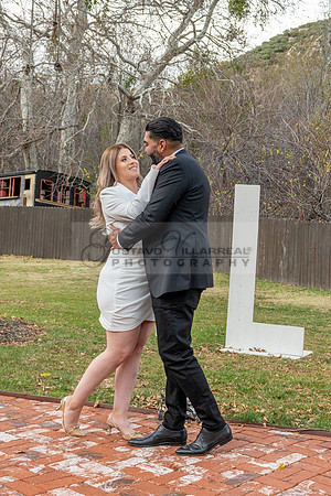 Lourdes and Alberto engagement photo session at Hidden Acres Events, Lytle Creek, California, 323-633-8283