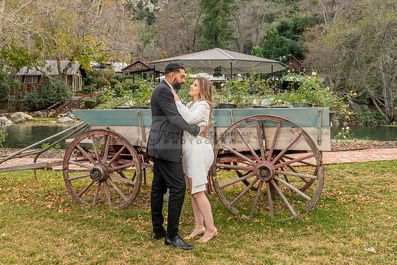 Lourdes and Alberto engagement photo session at Hidden Acres Events, Lytle Creek, California, 323-633-8283