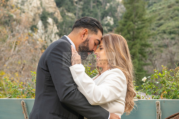 Lourdes and Alberto engagement photo session at Hidden Acres Events, Lytle Creek, California, 323-633-8283