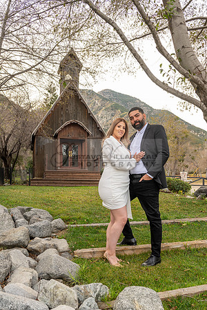 Lourdes and Alberto engagement photo session at Hidden Acres Events, Lytle Creek, California, 323-633-8283
