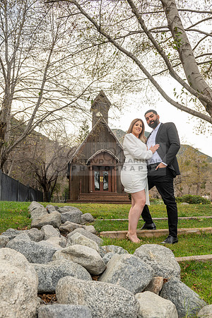 Lourdes and Alberto engagement photo session at Hidden Acres Events, Lytle Creek, California, 323-633-8283
