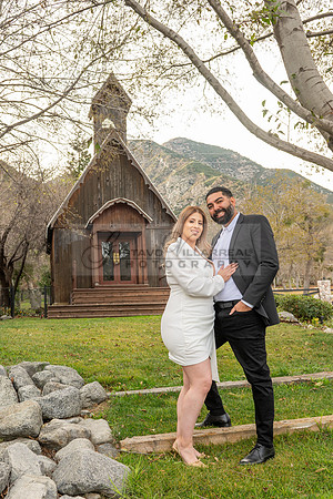 Lourdes and Alberto engagement photo session at Hidden Acres Events, Lytle Creek, California, 323-633-8283