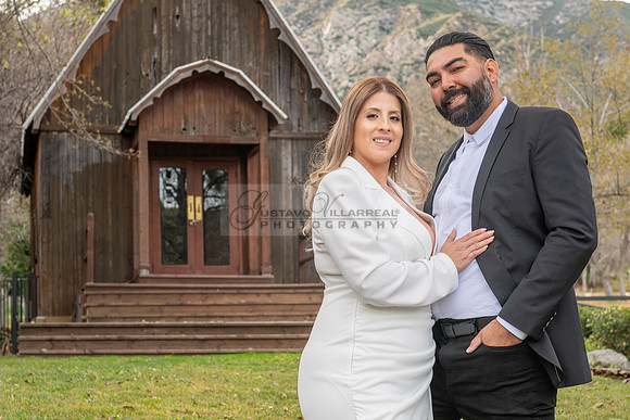 Lourdes and Alberto engagement photo session at Hidden Acres Events, Lytle Creek, California, 323-633-8283