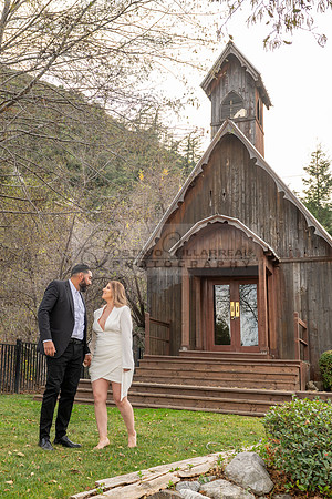 Lourdes and Alberto engagement photo session at Hidden Acres Events, Lytle Creek, California, 323-633-8283