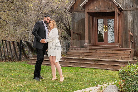 Lourdes and Alberto engagement photo session at Hidden Acres Events, Lytle Creek, California, 323-633-8283