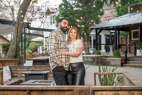 Lourdes and Alberto engagement photo session at Hidden Acres Events, Lytle Creek, California, 323-633-8283