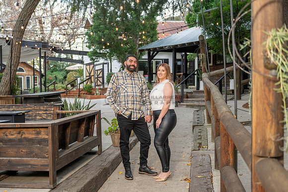Lourdes and Alberto engagement photo session at Hidden Acres Events, Lytle Creek, California, 323-633-8283