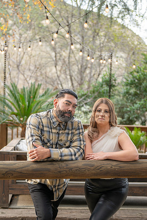 Lourdes and Alberto engagement photo session at Hidden Acres Events, Lytle Creek, California, 323-633-8283