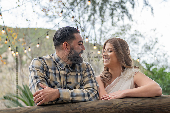 Lourdes and Alberto engagement photo session at Hidden Acres Events, Lytle Creek, California, 323-633-8283