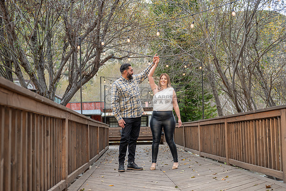 Lourdes and Alberto engagement photo session at Hidden Acres Events, Lytle Creek, California, 323-633-8283