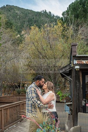 Lourdes and Alberto engagement photo session at Hidden Acres Events, Lytle Creek, California, 323-633-8283
