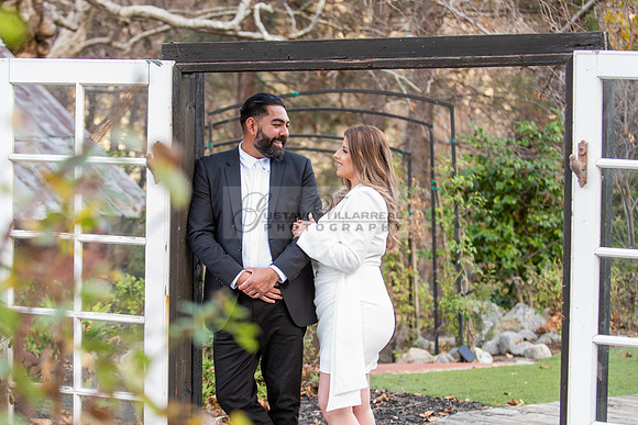 Lourdes and Alberto engagement photo session at Hidden Acres Events, Lytle Creek, California, 323-633-8283