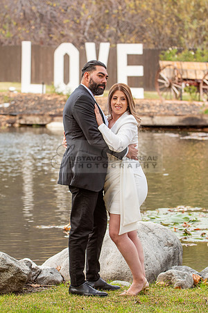 Lourdes and Alberto engagement photo session at Hidden Acres Events, Lytle Creek, California, 323-633-8283