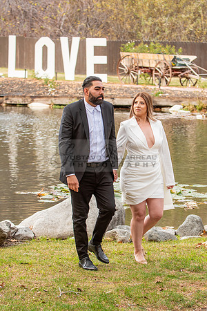 Lourdes and Alberto engagement photo session at Hidden Acres Events, Lytle Creek, California, 323-633-8283