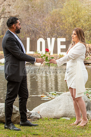 Lourdes and Alberto engagement photo session at Hidden Acres Events, Lytle Creek, California, 323-633-8283
