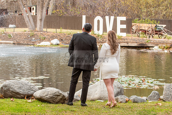 Lourdes and Alberto engagement photo session at Hidden Acres Events, Lytle Creek, California, 323-633-8283
