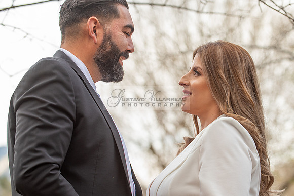 Lourdes and Alberto engagement photo session at Hidden Acres Events, Lytle Creek, California, 323-633-8283