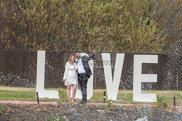 Lourdes and Alberto engagement photo session at Hidden Acres Events, Lytle Creek, California, 323-633-8283
