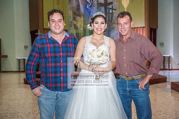 Andrea Lissette quinceaneras, sweet sixteens, weddings, family portraits, anniversaries, photography and video at Miraculos medal catholic church in Montebello,  receptions at Quiet Cannon Montebello,