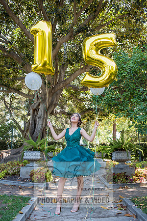 Brianna Gonzalez quinceanera photography session at Heritage Park in Santa Fe Springs Ca.