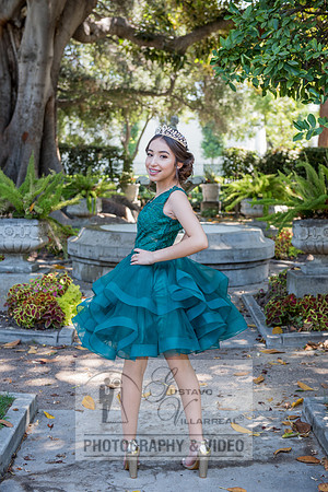 Brianna Gonzalez quinceanera photography session at Heritage Park in Santa Fe Springs Ca.
