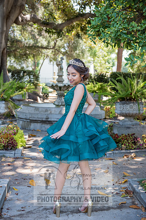 Brianna Gonzalez quinceanera photography session at Heritage Park in Santa Fe Springs Ca.