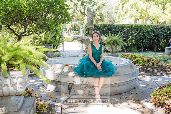 Brianna Gonzalez quinceanera photography session at Heritage Park in Santa Fe Springs Ca.