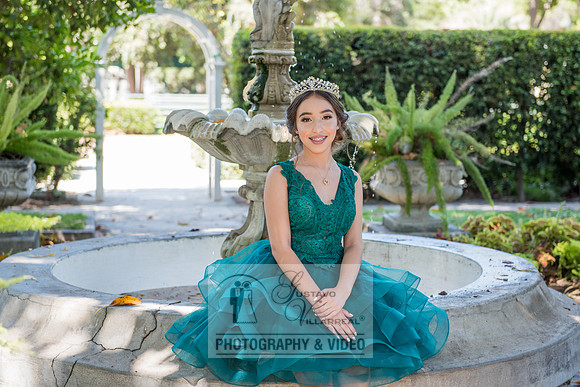 Brianna Gonzalez quinceanera photography session at Heritage Park in Santa Fe Springs Ca.