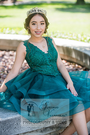 Brianna Gonzalez quinceanera photography session at Heritage Park in Santa Fe Springs Ca.