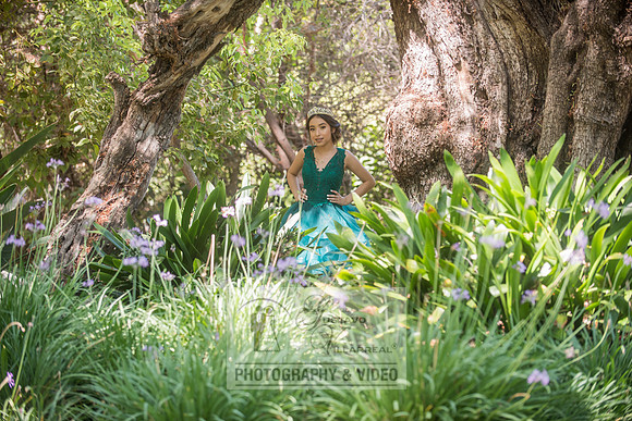 Brianna Gonzalez quinceanera photography session at Heritage Park in Santa Fe Springs Ca.