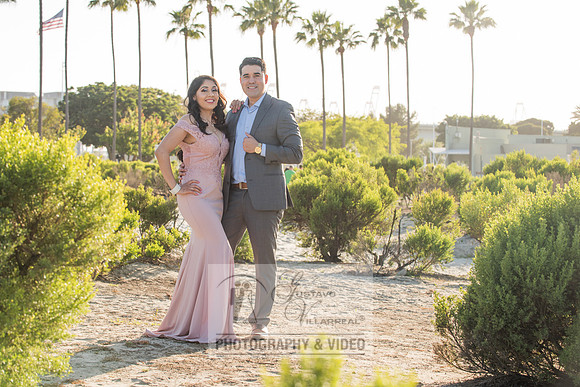 Alejandro and Monique engagement photos at Long beach Harbor Lighthouse, 323-633-8283, www.gustavovillarreal.com